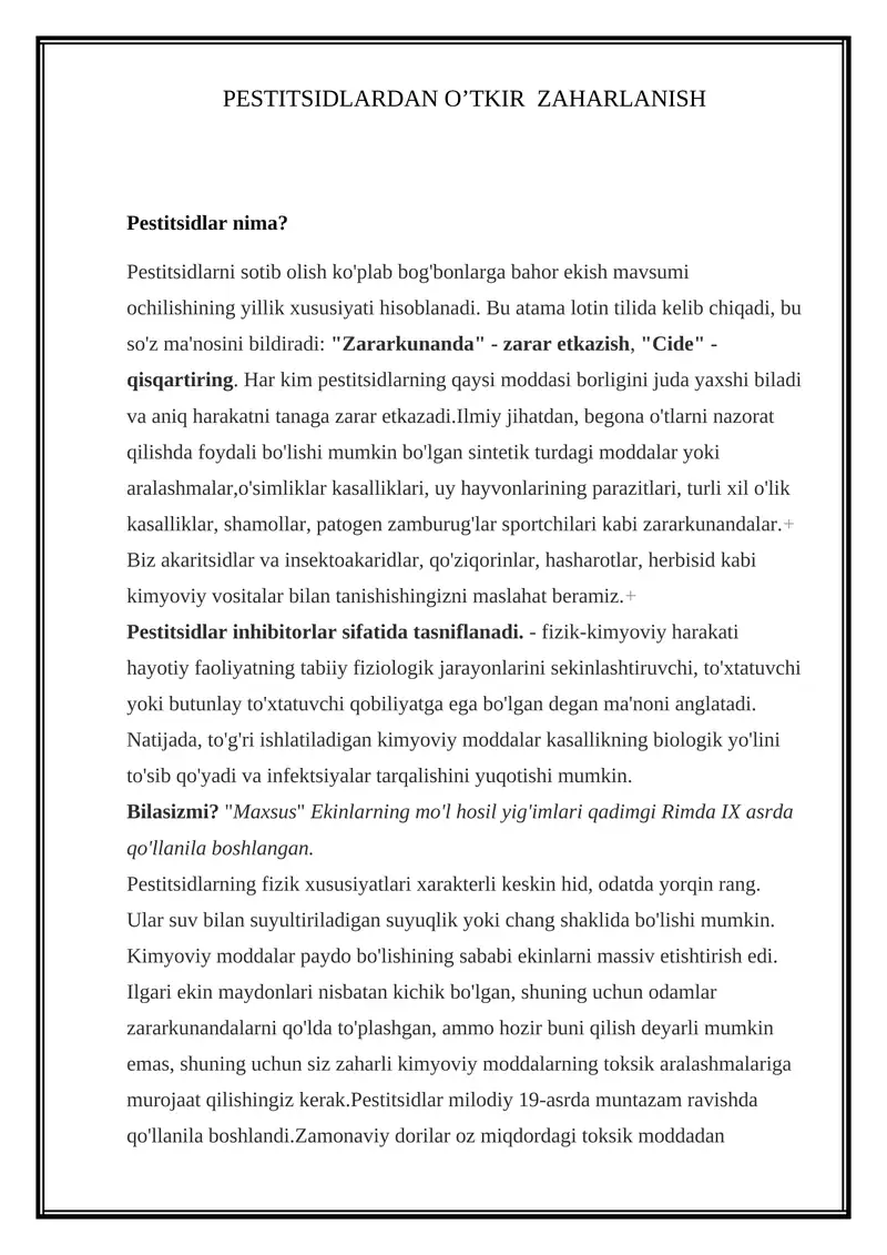 Pestitsidlar