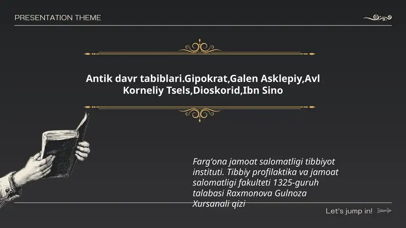 Antik davr tabiblari