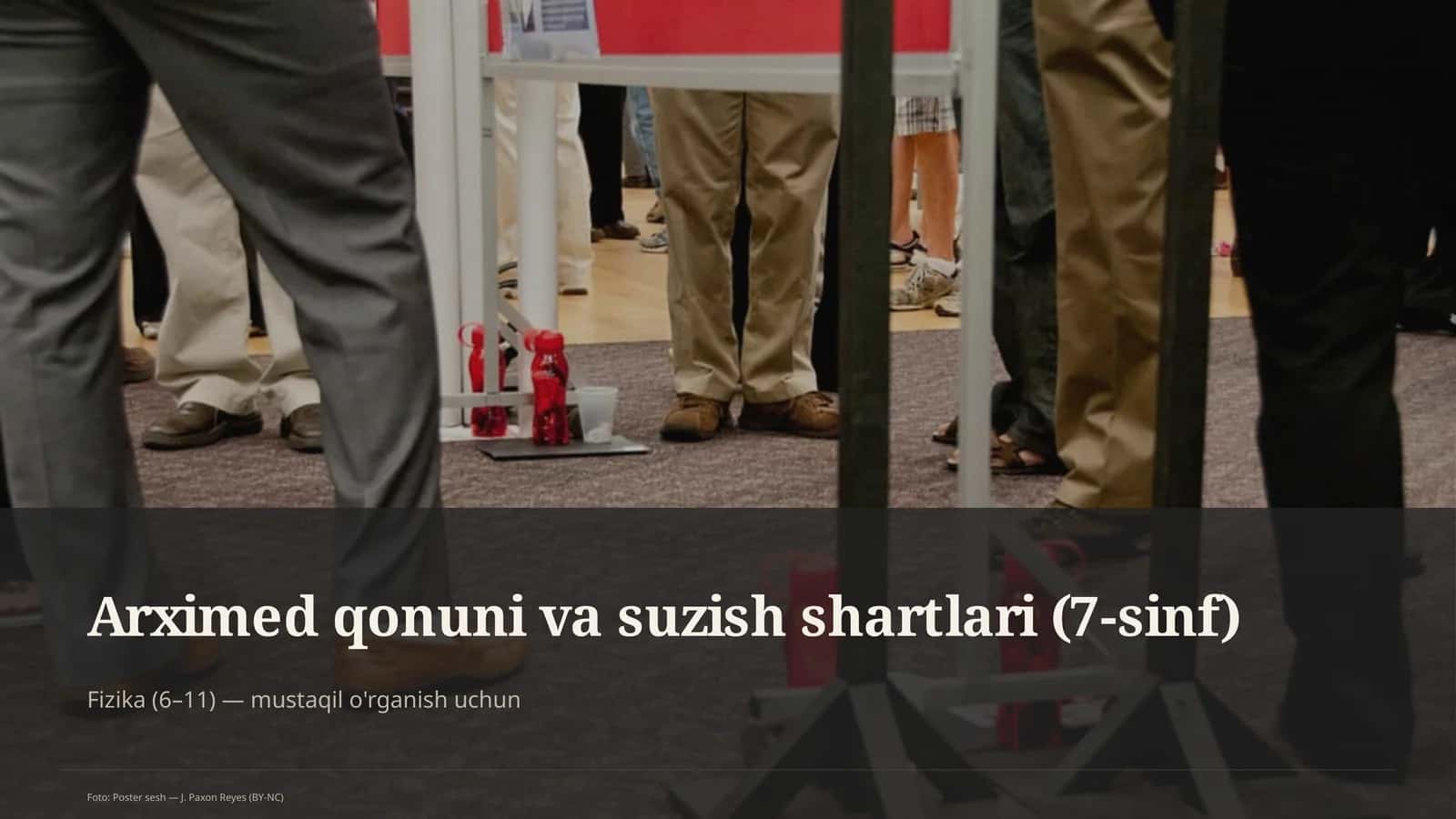 Arximed qonuni va suzish shartlari (7-sinf)