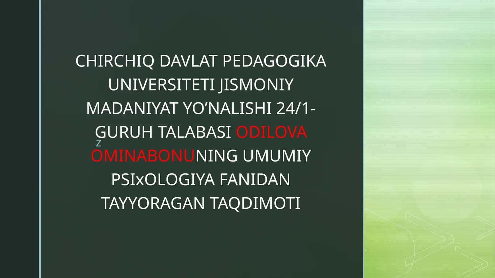 O’spirinlik davrida kasbtanlashga oid muammolar