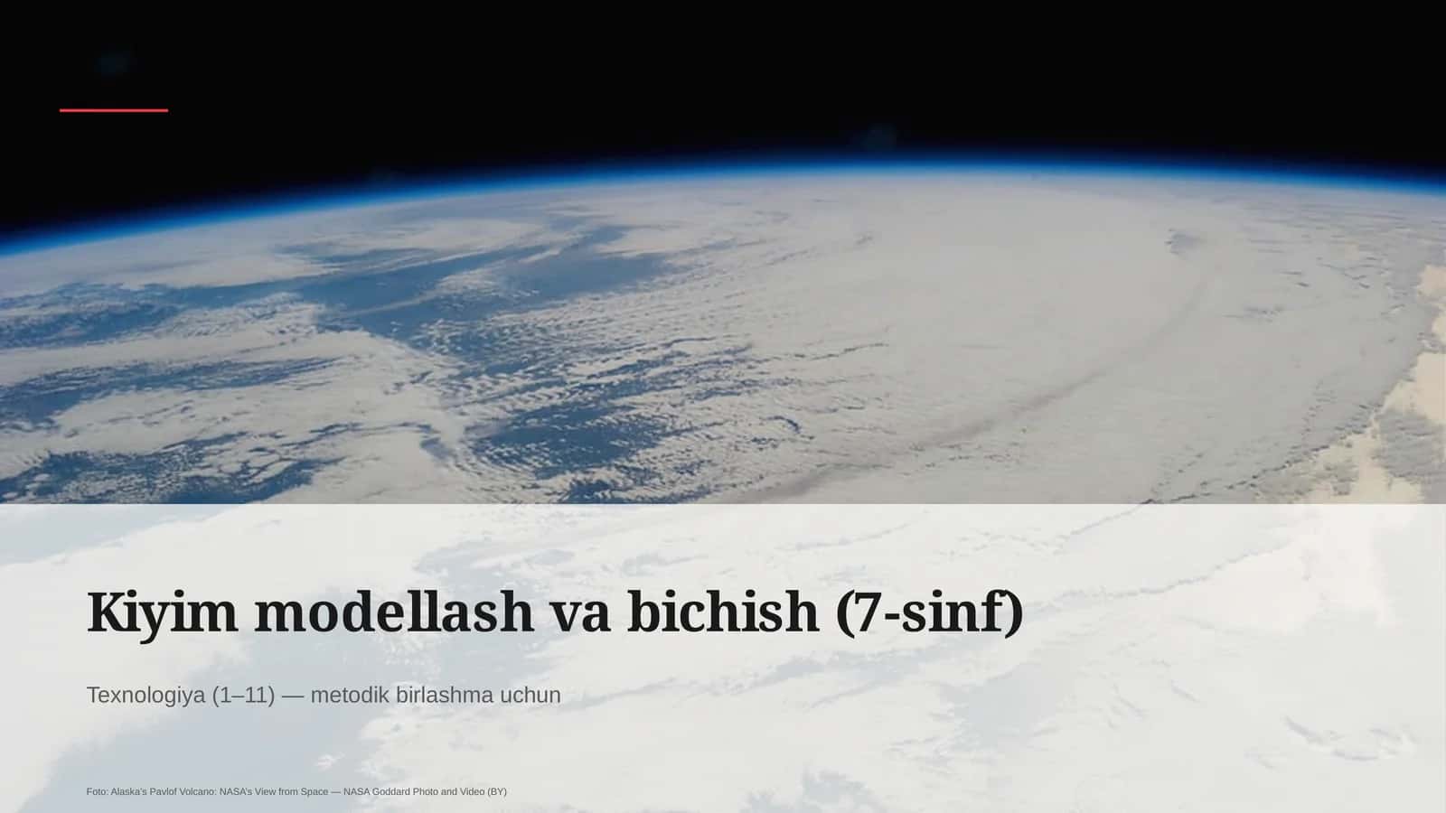 Kiyim modellash va bichish (7-sinf)