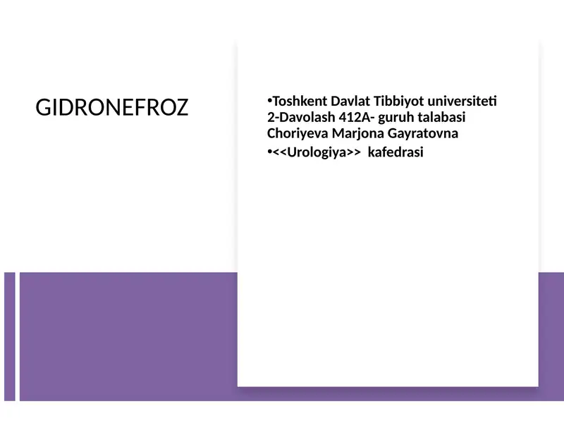GIDRONEFROZ