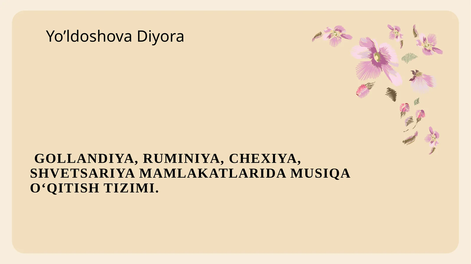 Gollandiya Musiqa Ta’lim