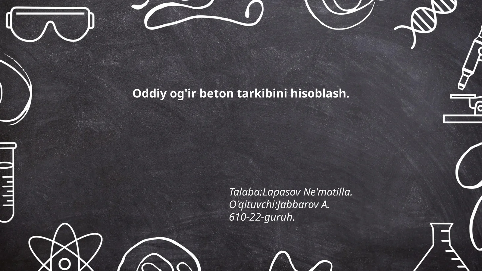 Og'ir beton tarkibi