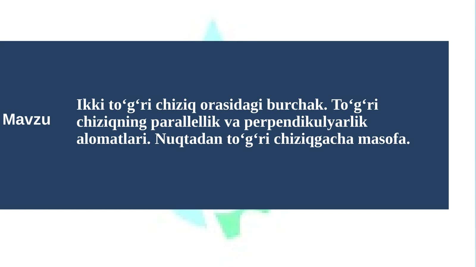 Ikki toʻgʻri chiziq orasidagi burchak, Toʻgʻri  chiziqning parallellik va perpendikulyarlik alomatlari