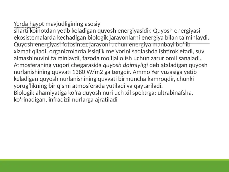 Quyosh energiyasi
