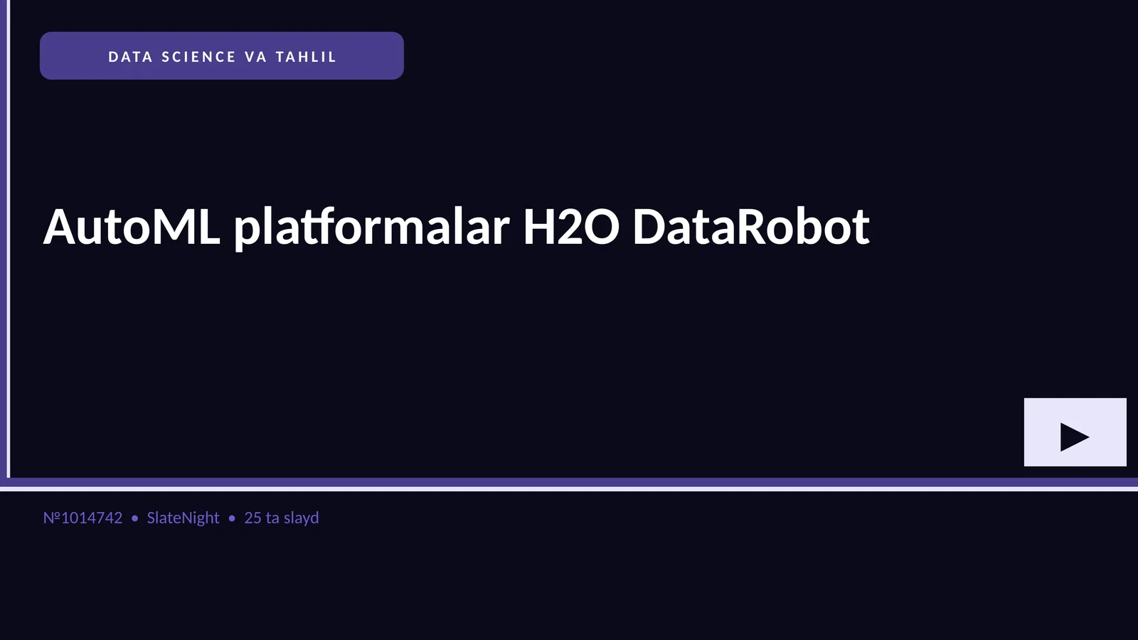 DATA SCIENCE VA TAHLIL