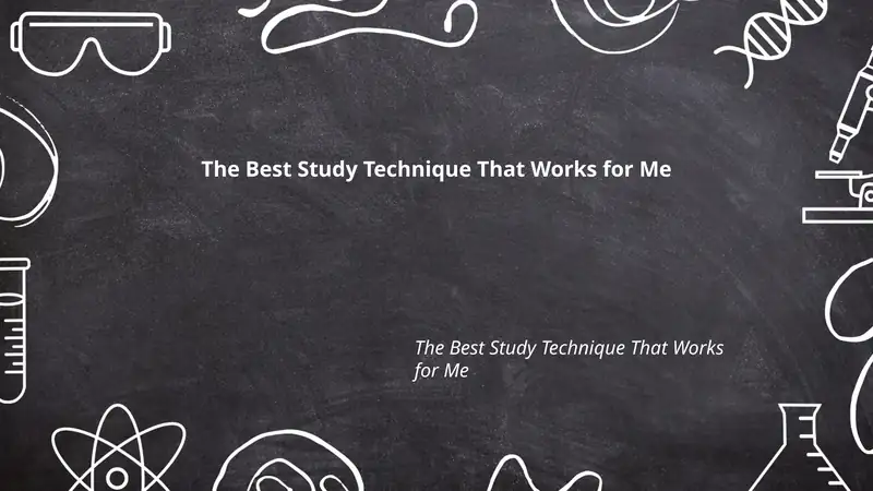 The Best Study Technique That Works for Me
