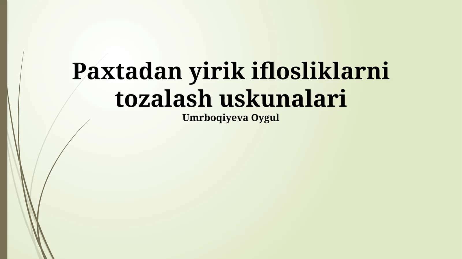 "Oqim chizig'i" texnologiyasi