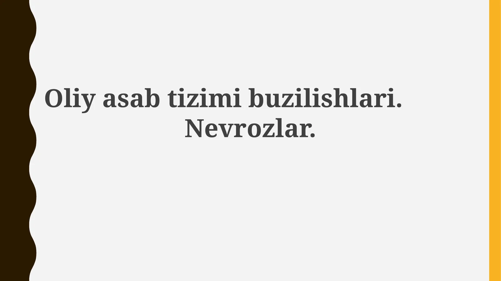 Nevrozlar: Ta'rif, turlari va klinik ko'rinishlari