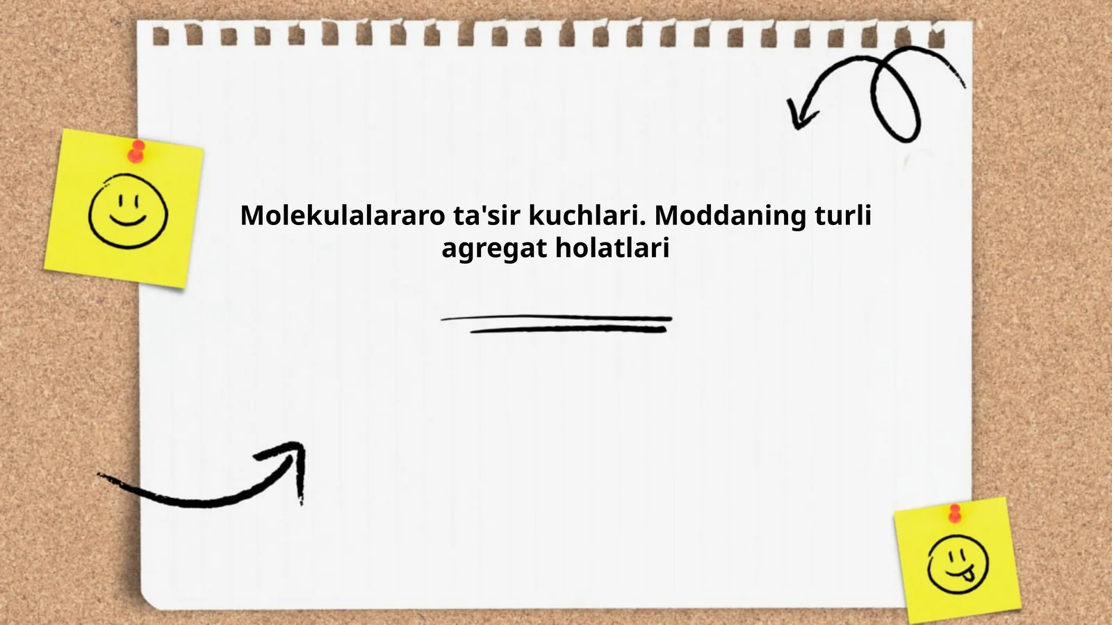 Molekulalararo ta'sir kuchlari. Moddaning turli agregat holatlari