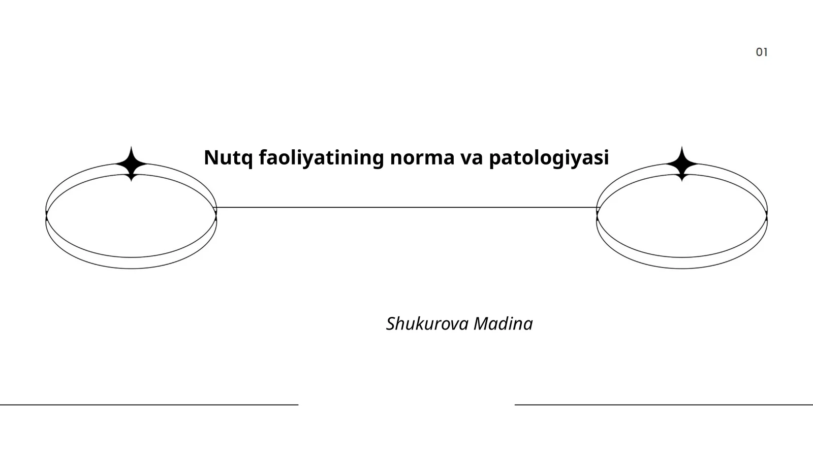 Nutq faoliyatining norma va patologiyasi