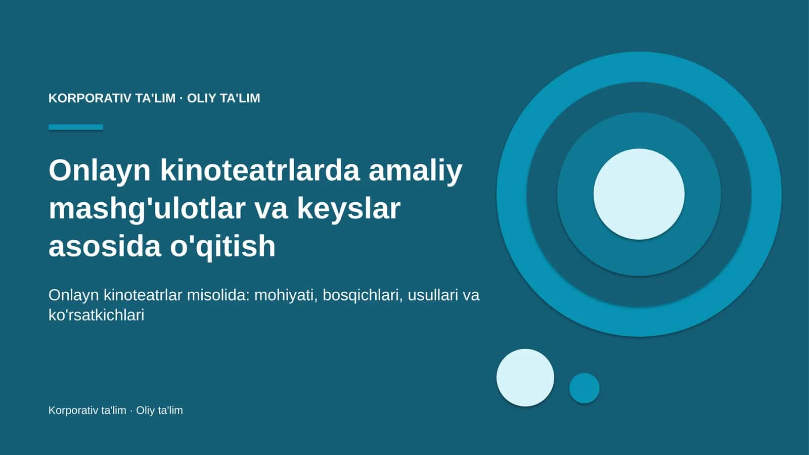 onlayn kinoteatrlarda amaliy mashg'ulotlar va keyslar asosida o'qitish 4817
