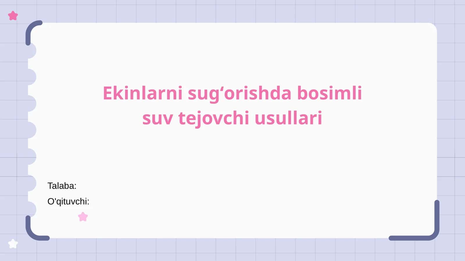 Ekinlarni sugʻorishdabosimlisuvtejovchiusullari