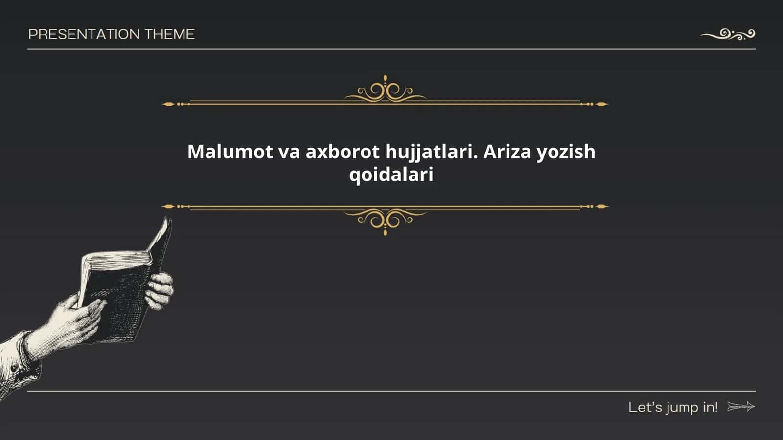 Malumot va axborot hujjatlari