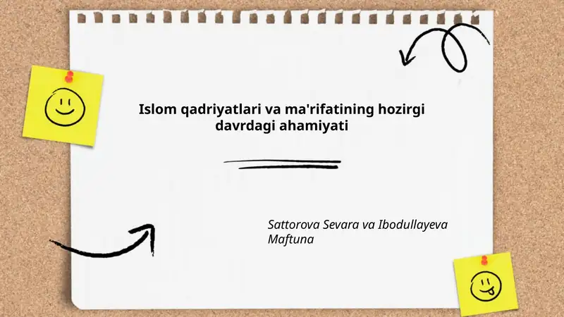 Islom qadriyatlari va ma'rifatining hozirgi davrdagi ahamiyati