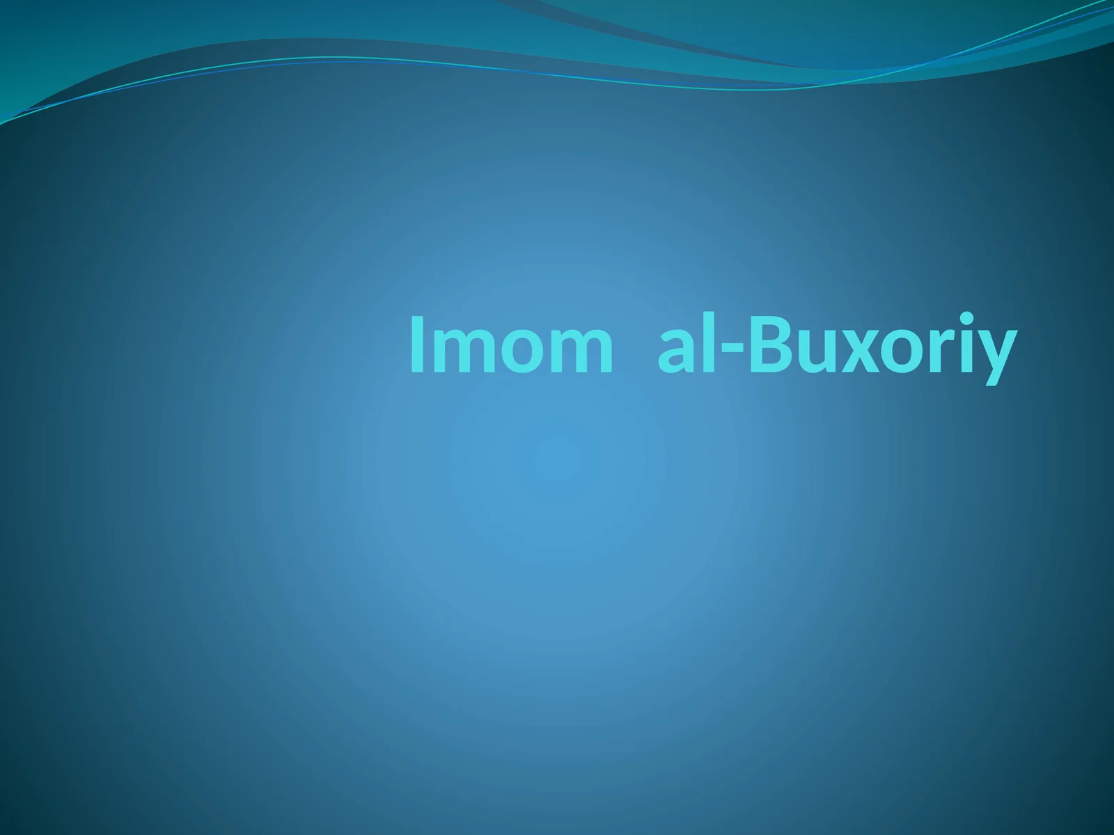 Imomal-Buxoriy