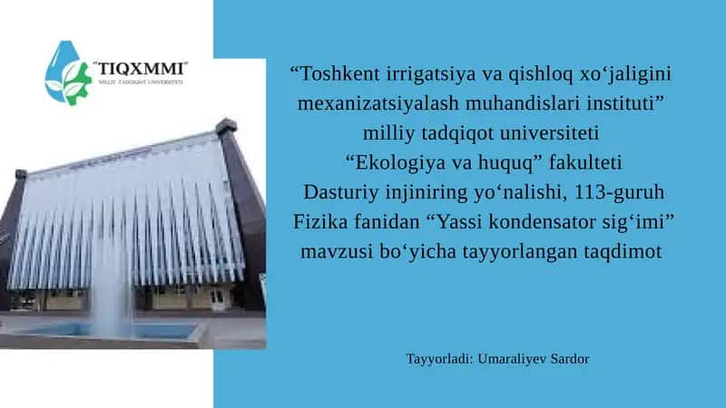 Yassikondensatorsig‘imi