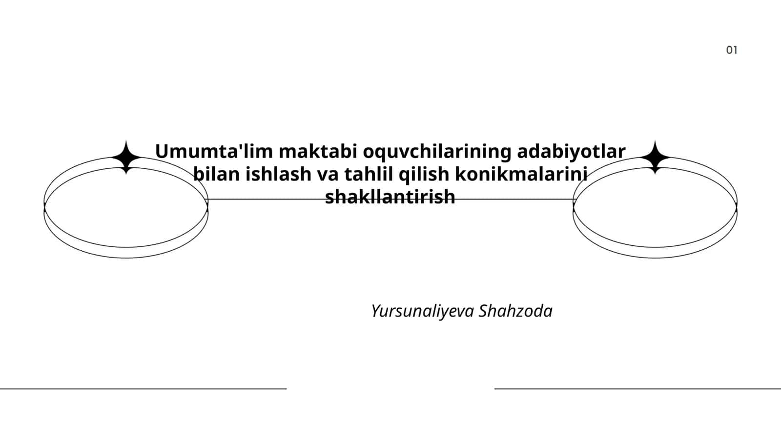 Umumta'lim maktabi oquvchilarining adabiyotlar bilan ishlash va tahlil qilish konikmalarini shakllantirish