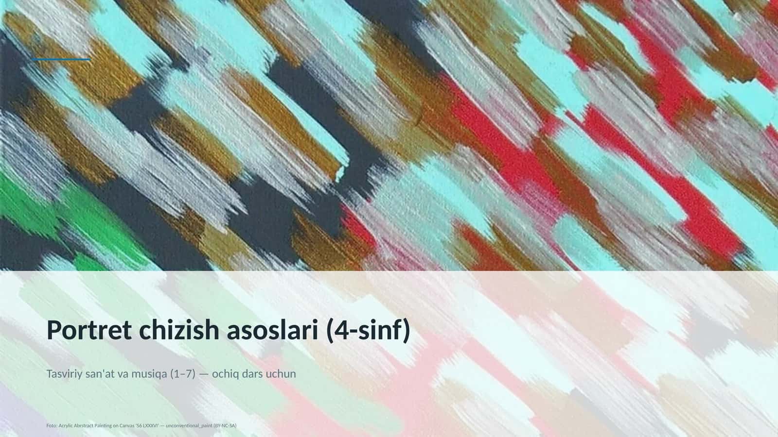 Tasviriy san'at va musiqa (1–7) — ochiq dars uchun