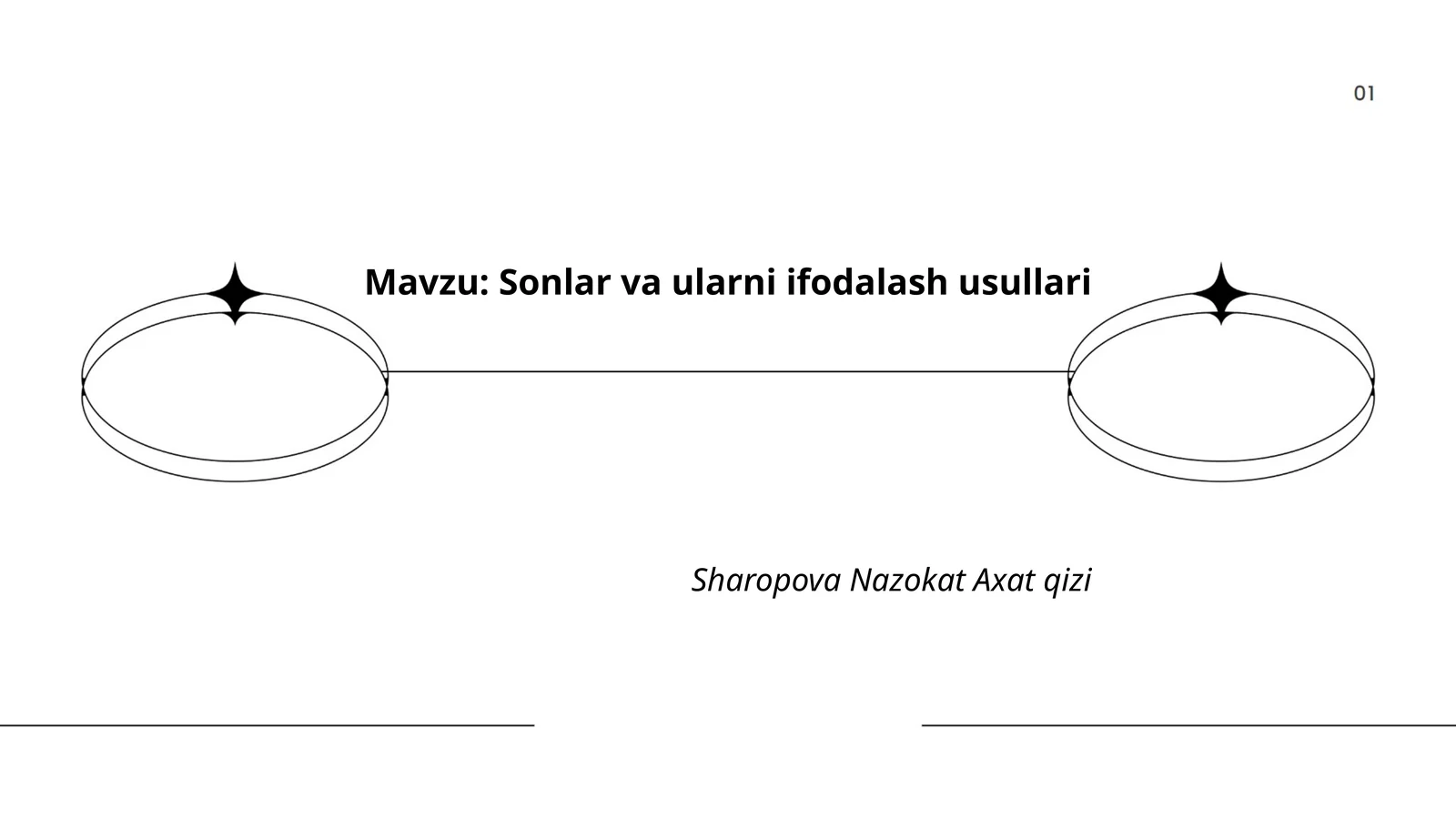 Sonlar va ularni ifodalash usullari