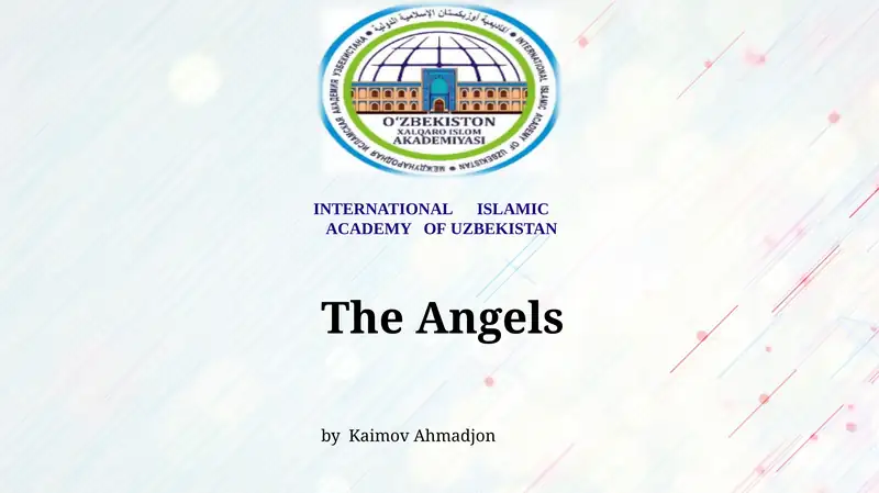 The Angels in Islam
