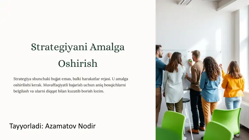 Strategiyani Amalga Oshirish