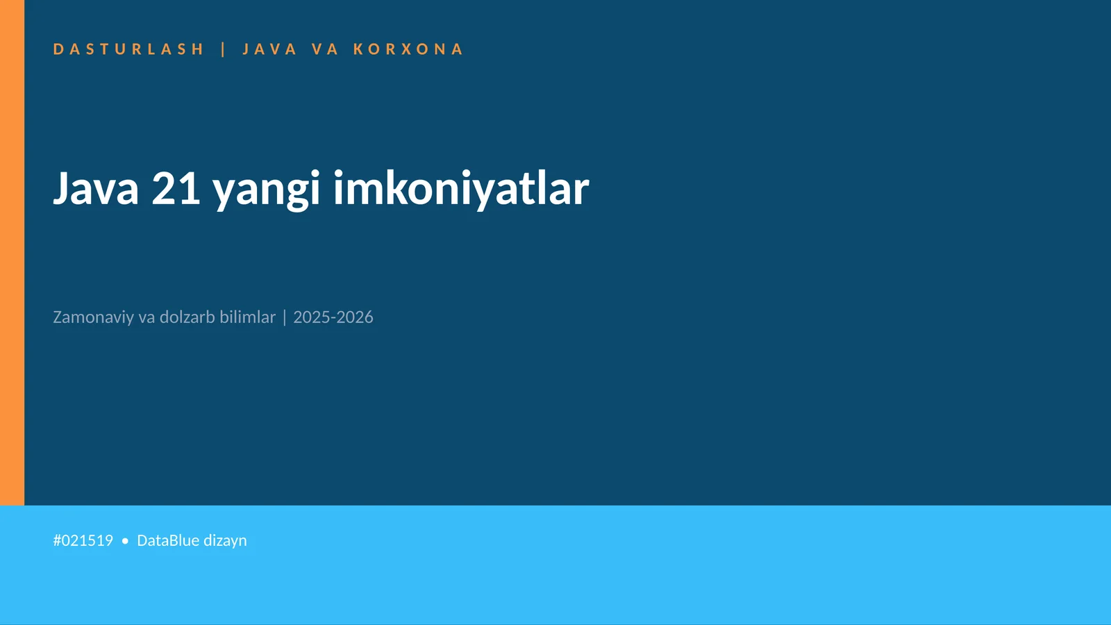 Java 21 yangi imkoniyatlar