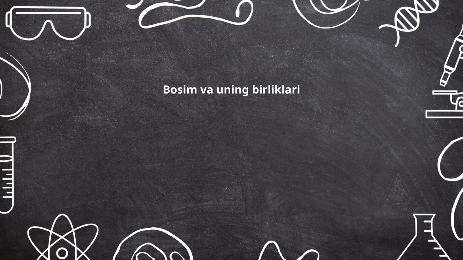 Bosim va uning birliklari