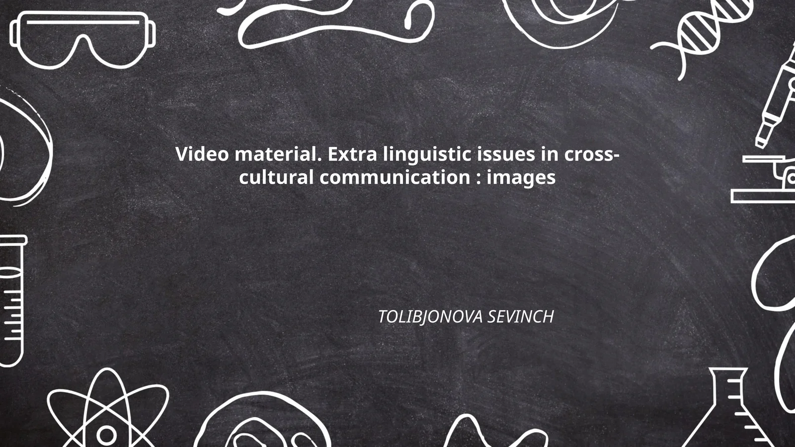 Extra linguistic issues in cross-cultural communication: images