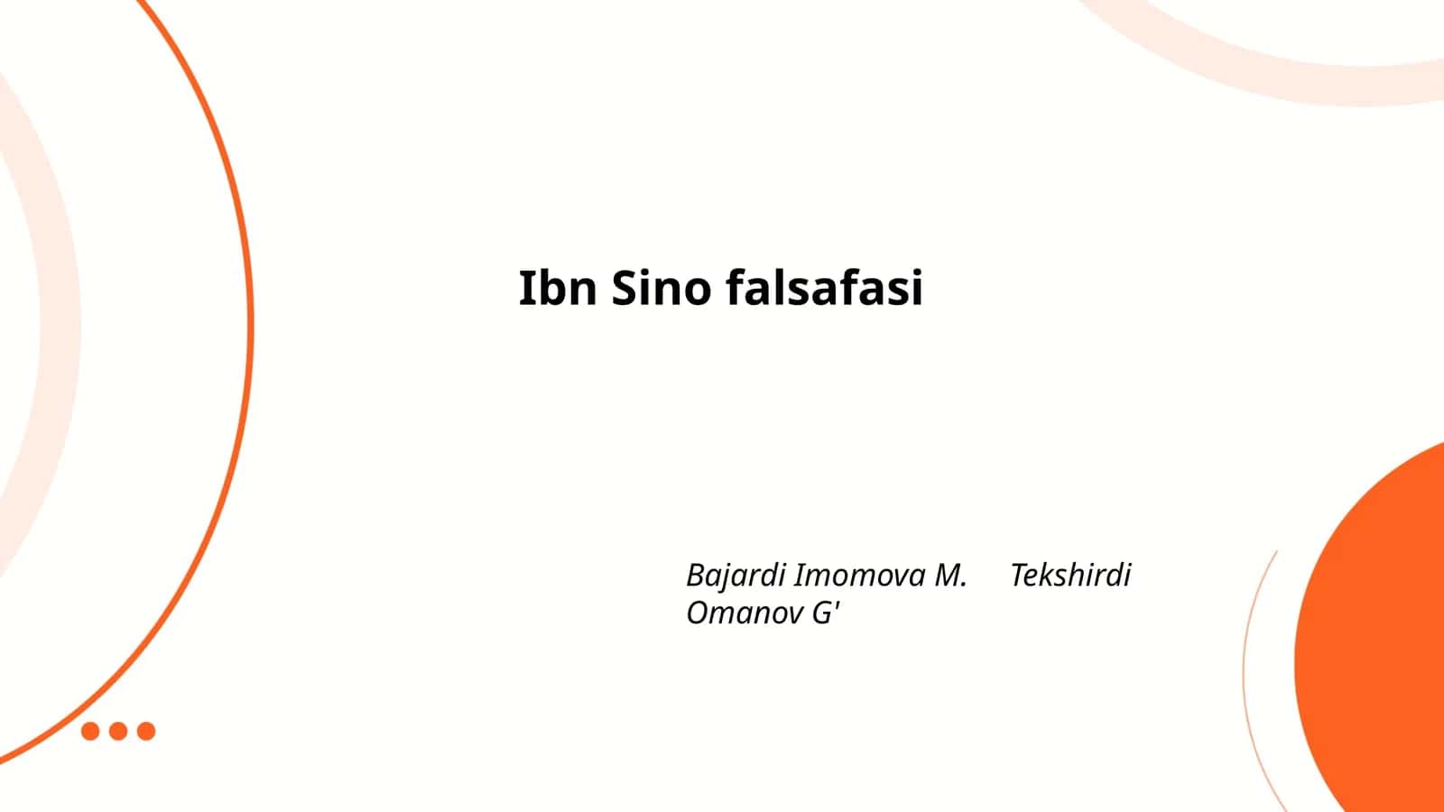 Ibn Sino falsafasi