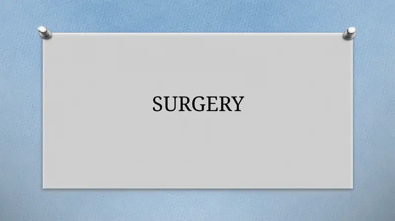 Introduction to Surgery