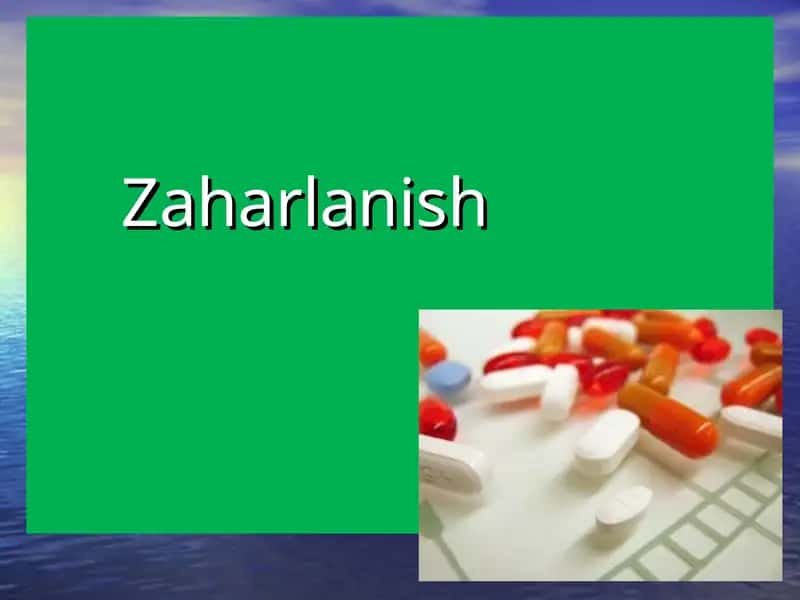 Zaharlanish