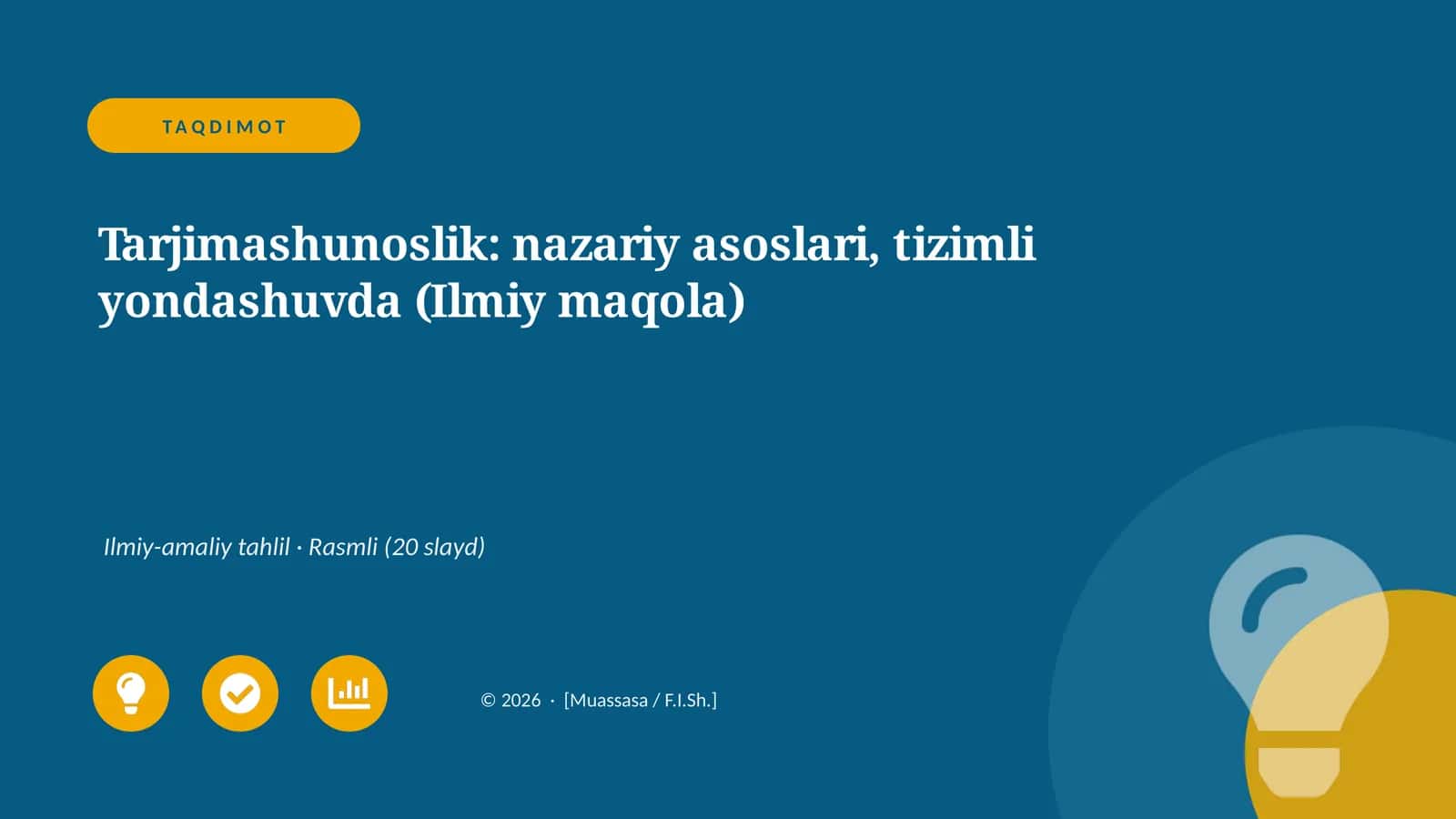 Tarjimashunoslik: nazariy asoslari, tizimli yondashuvda