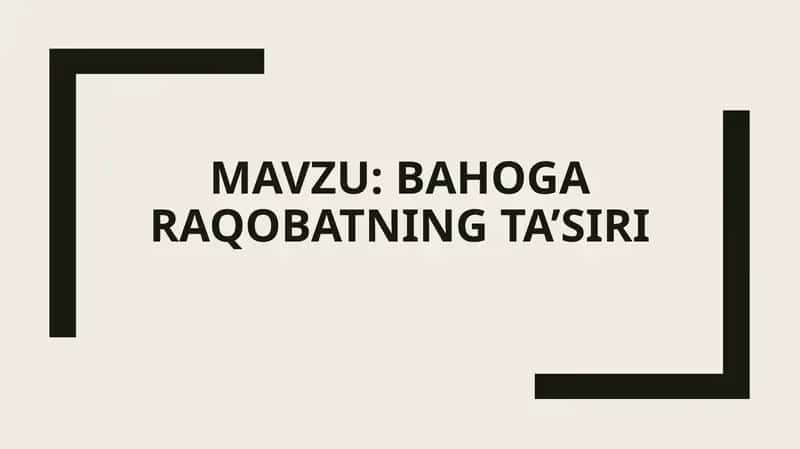 Bahog'ara qobatning ta’siri