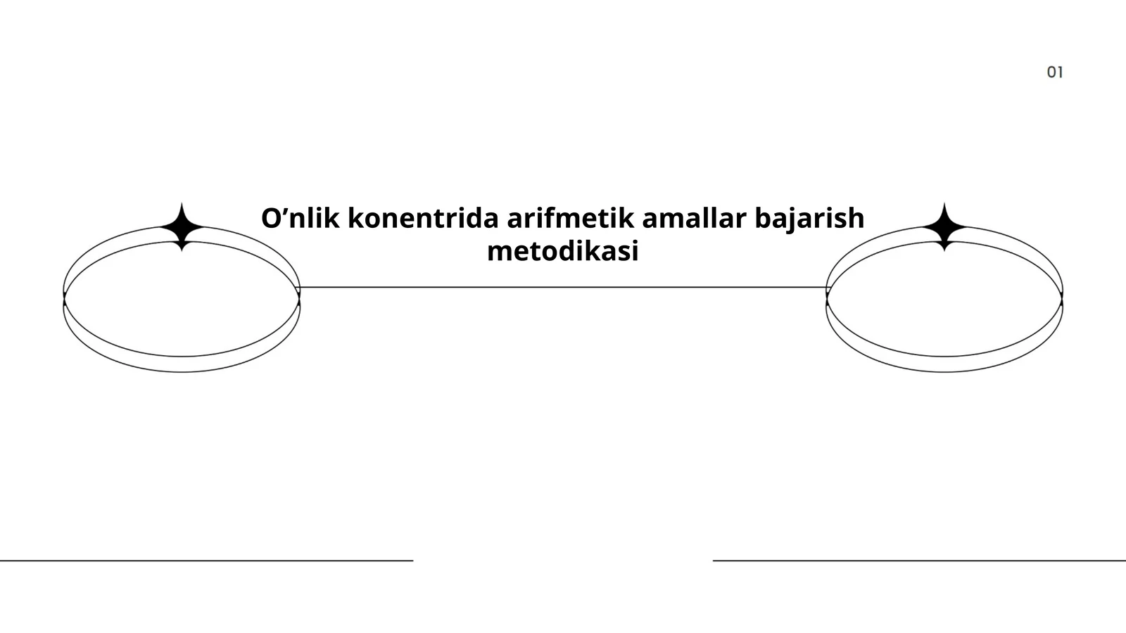 Oʼnlik konentrida arifmetik amallar bajarish metodikasi