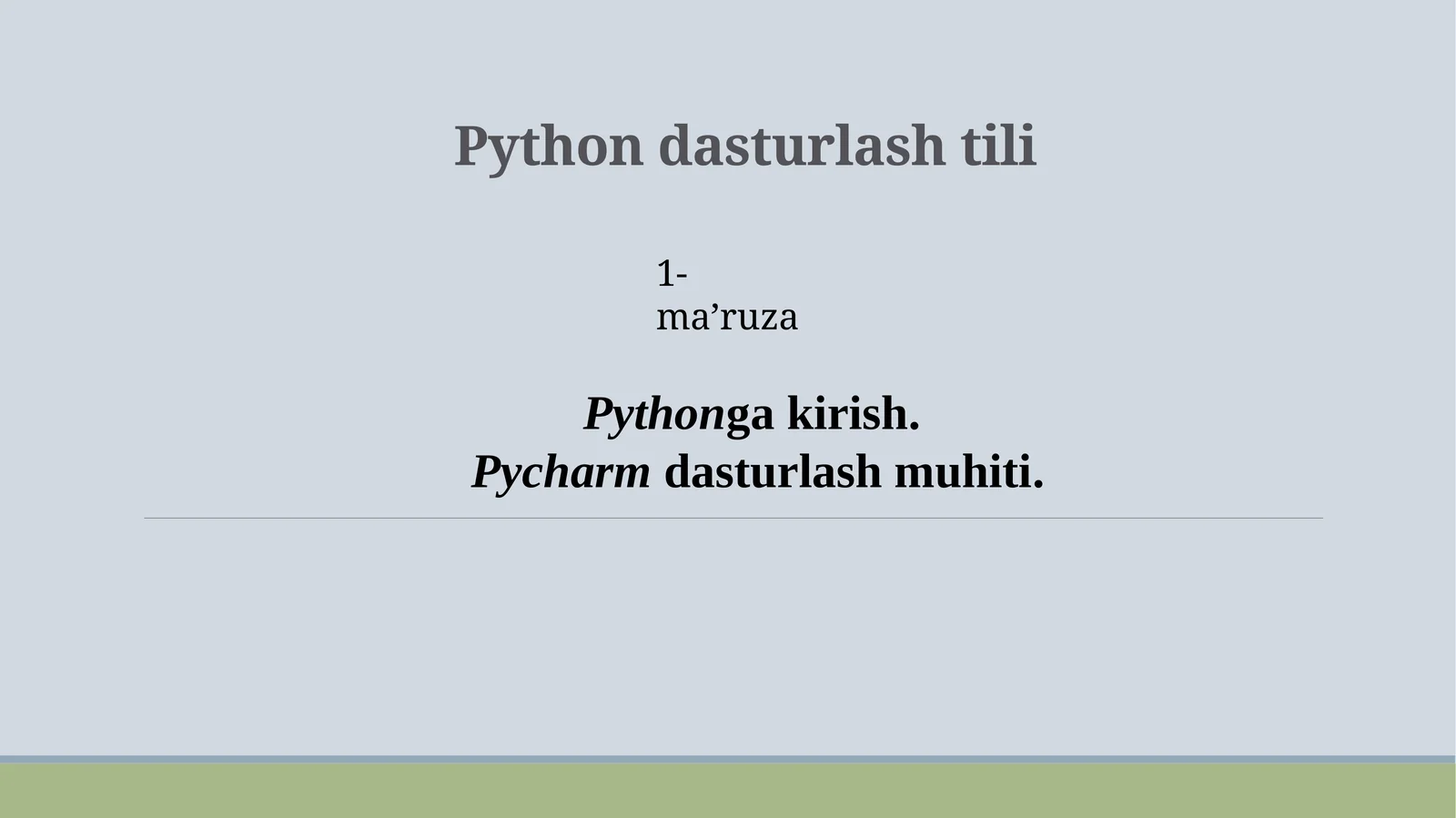 Pythondasturlashtili