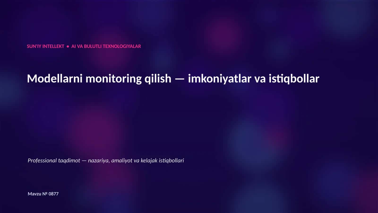 Bulutli AI va Sun'iy Intellekt