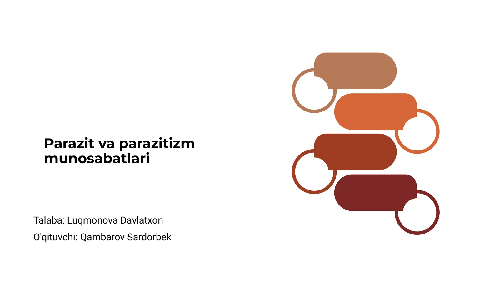 Parazit va parazitizm munosabatlari