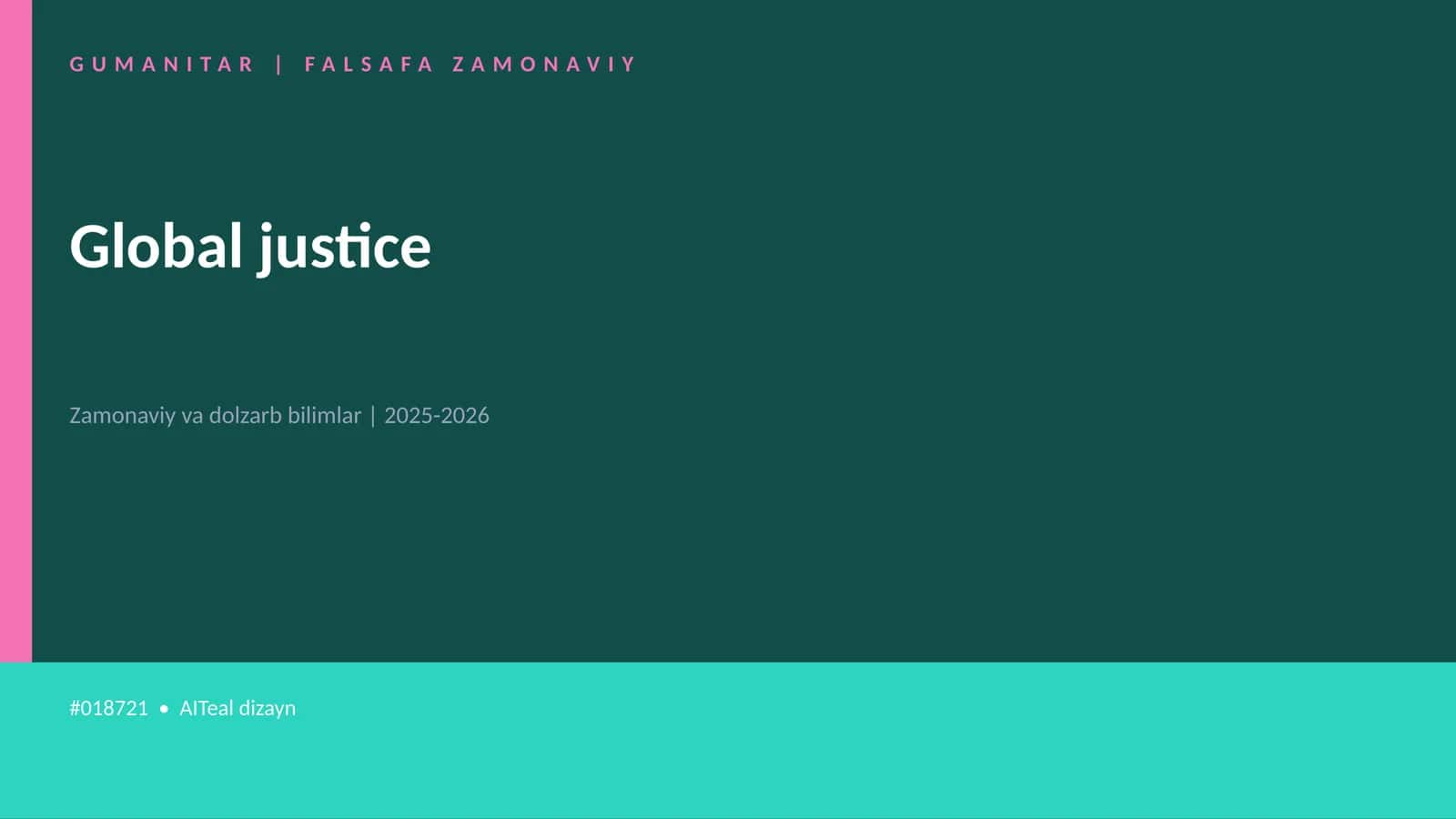 Global justice