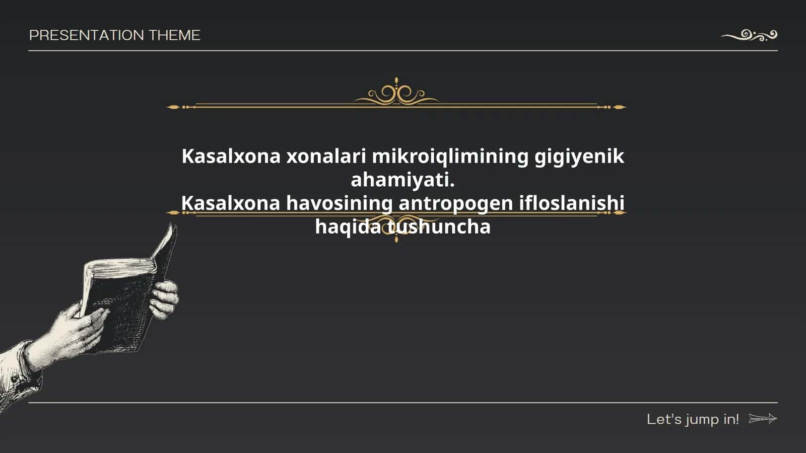 Kasalxona xonalari mikroiqlimining gigiyenik ahamiyati