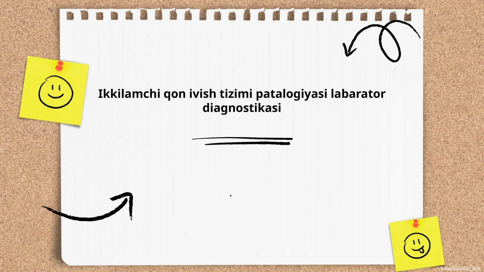 Ikkilamchi qon ivish tizimi patalogiyasi labarator diagnostikasi