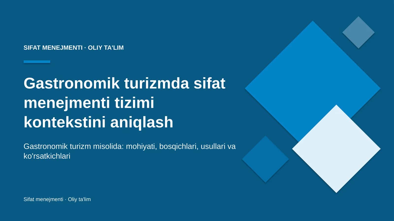 gastronomik turizmda sifat menejmenti tizimi kontekstini aniqlash 9737