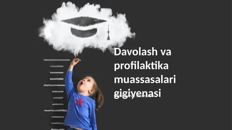 Davolash va profilaktika muassasalari gigiyenasi