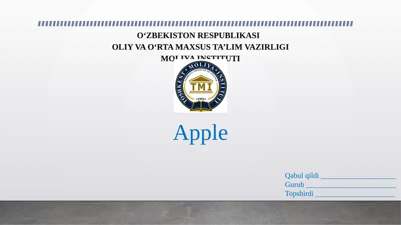 Apple