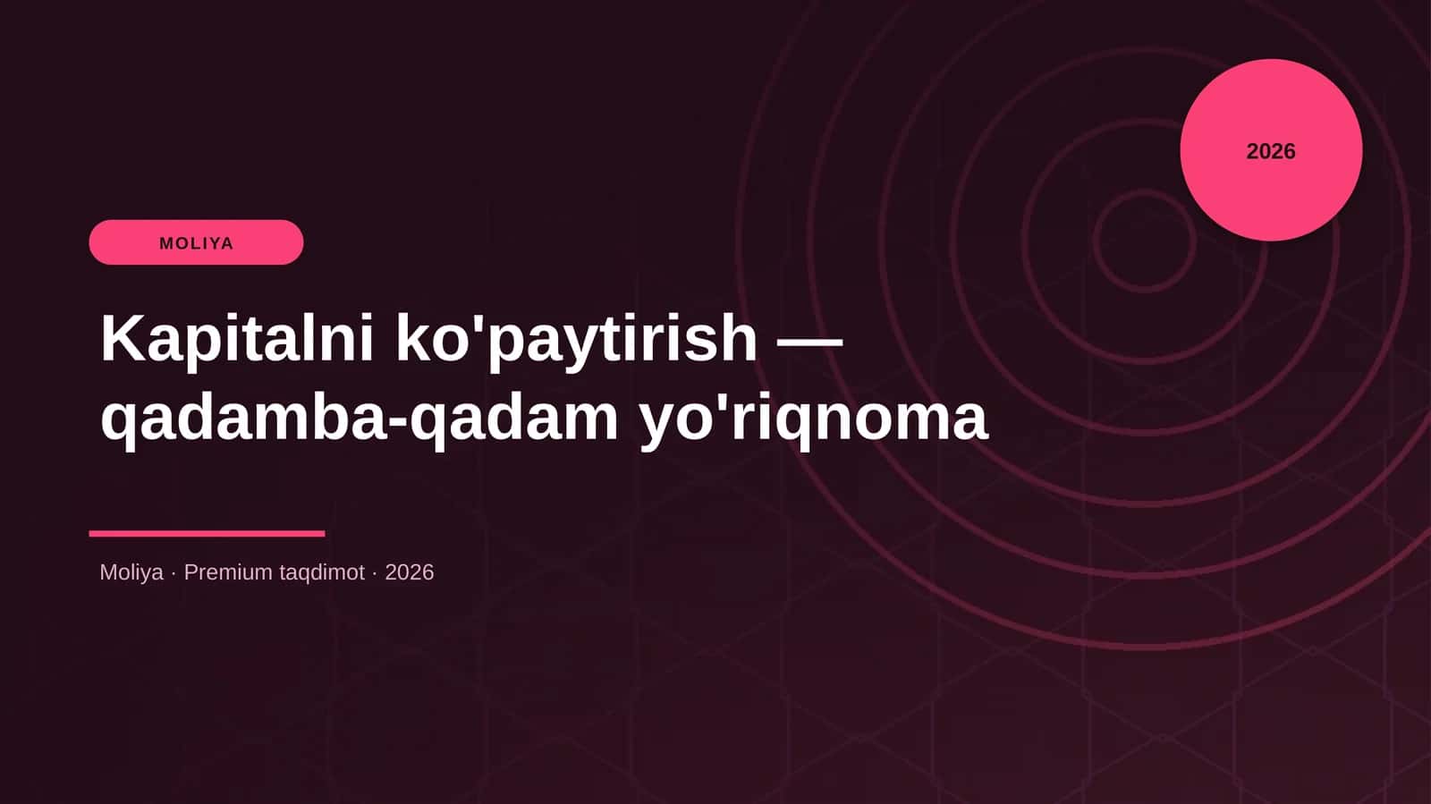 Kapitalni ko'paytirish — qadamba-qadam yo'riqnoma