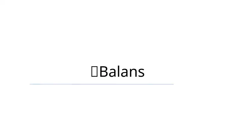 Balans