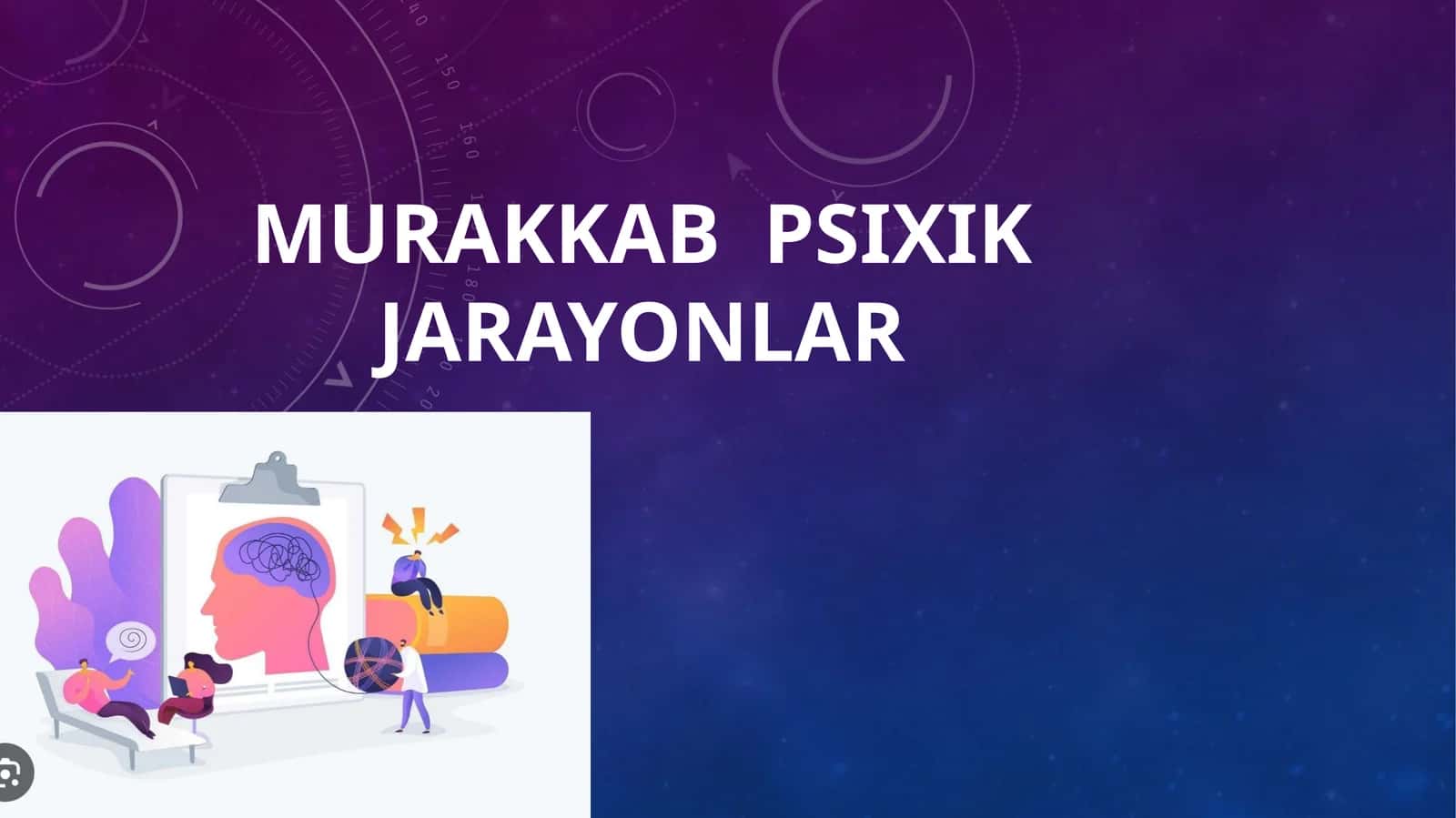 Murakkab psixik  jarayonlar