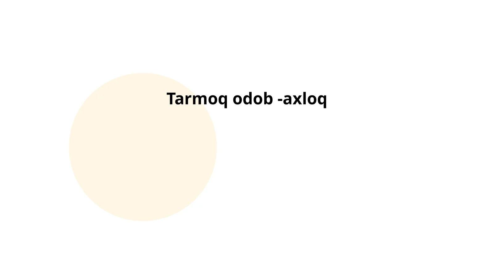 Tarmoq odob -axloq