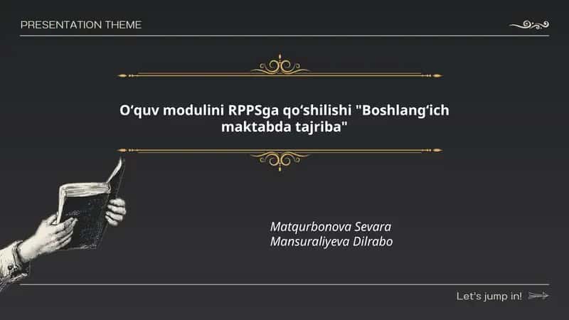 Boshlangʻich maktabda tajriba
